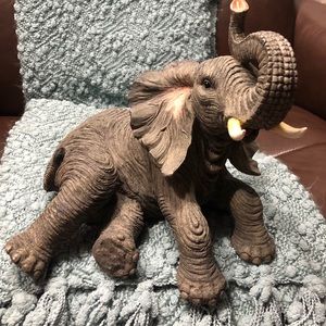 Laying Elephant Statue